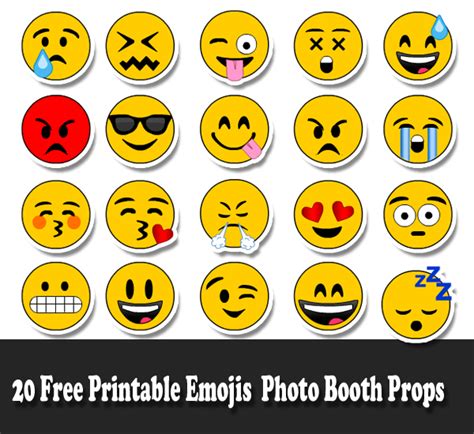 Free Printable Emoji Faces Pdf Printable Emojis Pdf This Free
