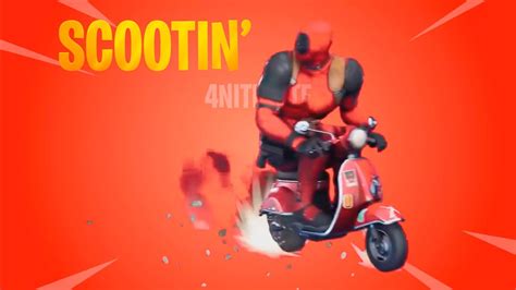 Fortnite Scootin Deadpool Dance Motillo En Moto De Motinha Sur Mon
