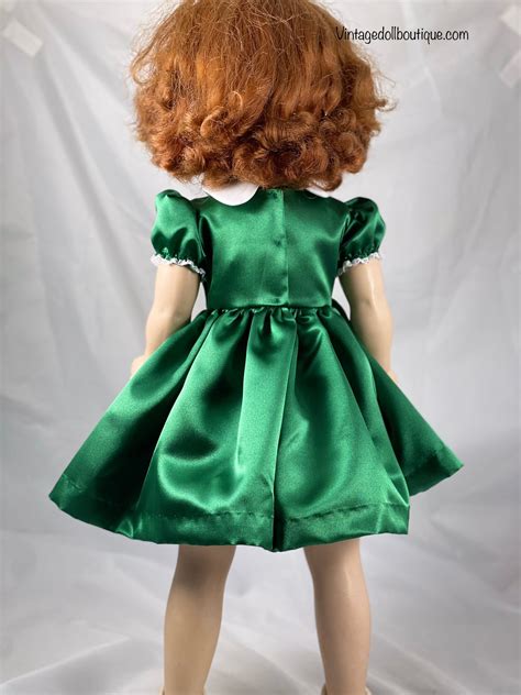 satin dress for 24” madame alexander binnie or winnie doll vintage doll boutique