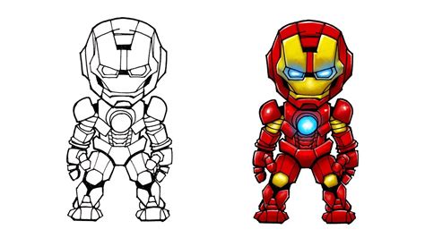 Whether you're not a great artist or you don't have a reference, this wikihow article will teach you different ways to draw. Iron Man Cartoon Drawing at PaintingValley.com | Explore ...
