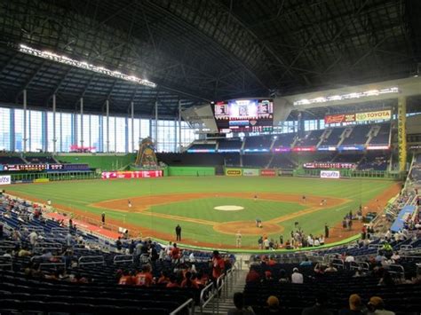 Seat View From Section At Marlins Park Miami Marlins