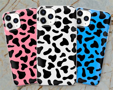 Cow Print Animal Phone Case For Iphone 7 8 Xs Xr 11 Pro And Etsy