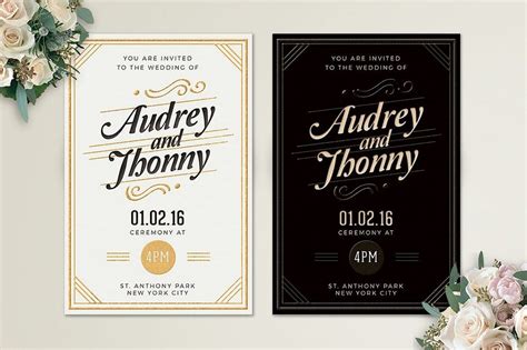 gorgeous wedding invitation templates design shack