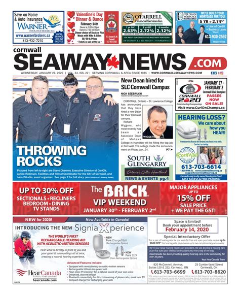 Cornwall Seaway News January 29 2020 Edition By Cornwall Seaway News