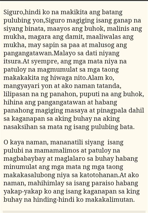 Mata Ng Isang Batang Pulubi Buod Brainlyph