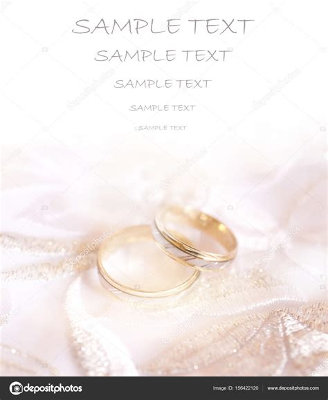 Gold Wedding Rings Invitation Card With Space For Text Wedding