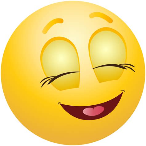 Pleased Emoticon Emoji Clipart Info