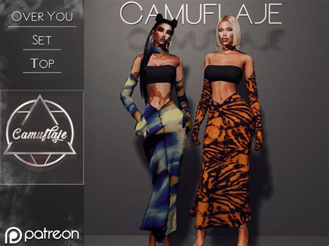 Patreon Camuflaje Over You Top Early Access The Sims 4 Catalog