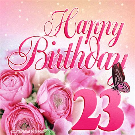 happy 23rd birthday animated s download on