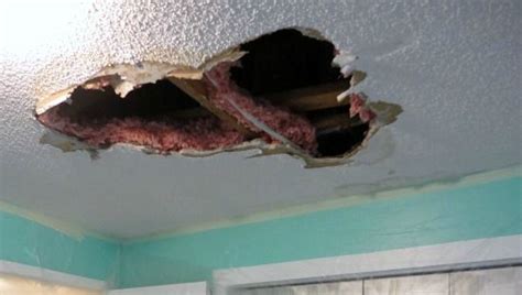 How To Repair A Hole In Your Ceiling Drywall Removing Popcorn Ceiling