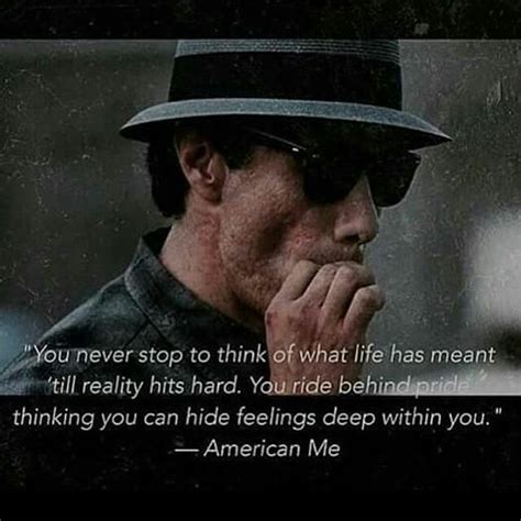 Meet top from talk back and you re dead sinehub exclusives. American Me | Chicano quote, Favorite movie quotes ...