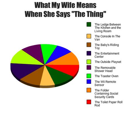What My Wife Means When She Says “the Thing” Funny Pictures Quotes