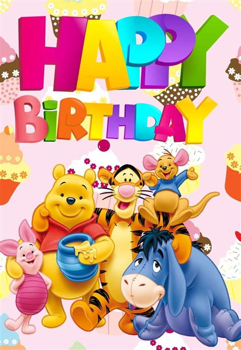 5 Awesome Pooh Bear Printable Birthday Cards Messages — Printbirthday
