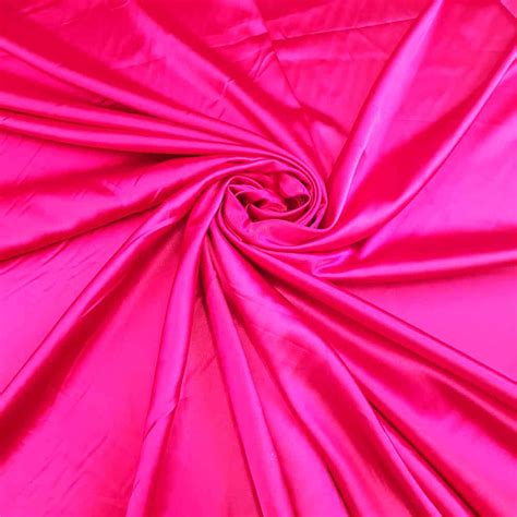 Stretch Satin Cerise Pink Curtain Dream