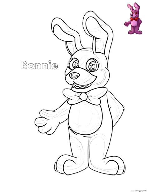 Fnaf Toy Bonnie Coloring Pages Learn How To Draw Toy Bonnie From Five