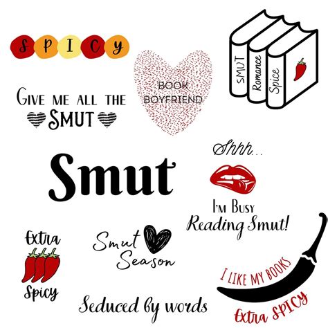 Smut Reader Svg Png Spicy Book Diy Sticker Spicy Etsy Canada