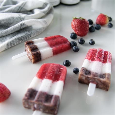 How To Make Red White And Blue Homemade Dog Popsicles Simply Sharon