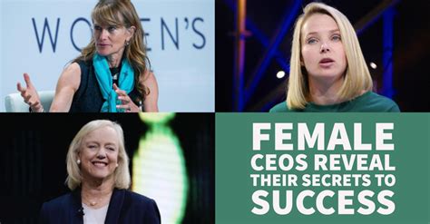female ceos reveal their secrets to success work money