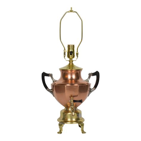 Brass And Copper Samovar Lamp Chairish