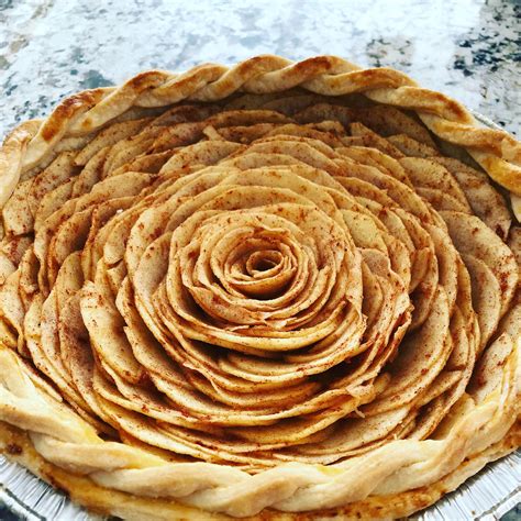 [homemade] Rose Apple Pie With No Added Sugar R Food