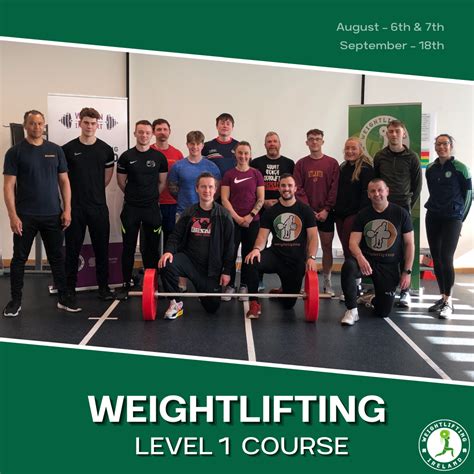 Level 1 Coaching Course Wit Sports Arena Waterford Weightlifting