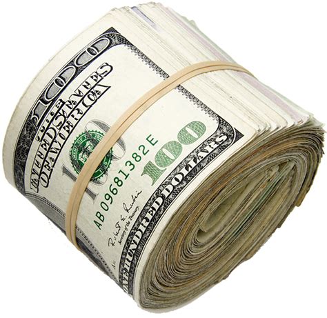 Roll Of 100 Bills Clipart Large Size Png Image Pikpng