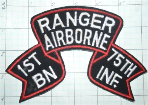 Us Army Ranger Airborne 1st Battalion 75th Infantry Felt Patch 600