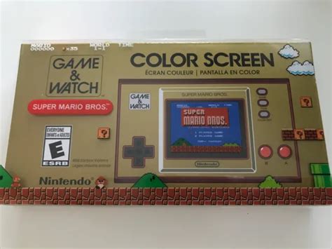 Nintendo Game And Watch Super Mario Bros Electronic Handheld In Hand