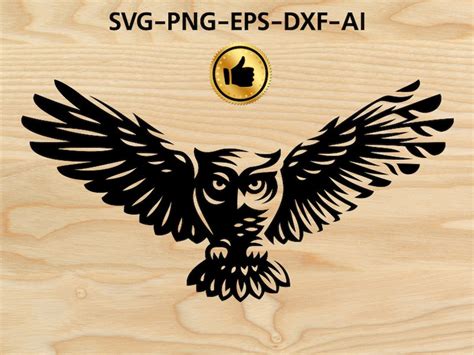 Owl Svg Cut File Owl Design Dxf Svg Png Ai Cutting Etsy My Xxx Hot Girl