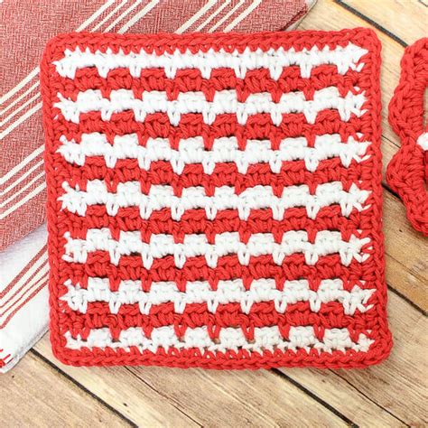 Free Crochet Dishcloth Pattern Happy Dishcloth Petals To Picots