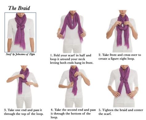 5 Easy Ways To Tie A Scarf The Art Of Scarf Tying Made Simple Scarf Tying Braided Scarf