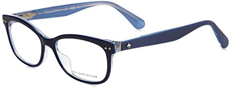 buy kate spade bronwen eyeglasses 0pjp blue demo 52mm at