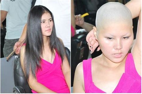 Pin By Poro On Hair And Beauty In 2023 Punishment Haircut Bald Women
