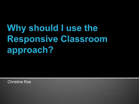 Responsive Classroom