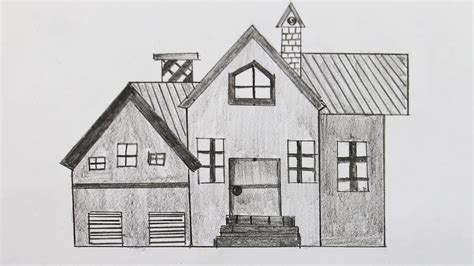 How To Draw A House Easy Picture Linnie Reinhart