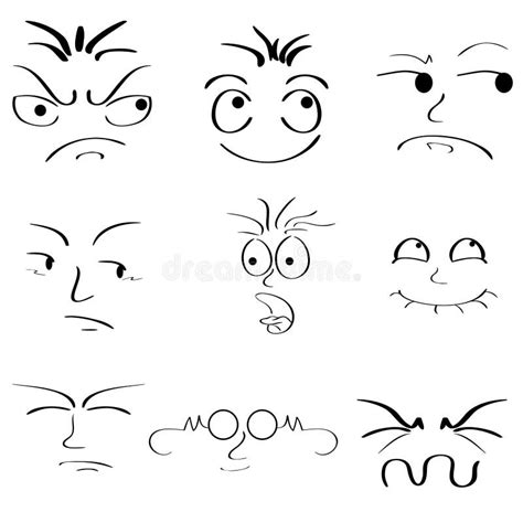 Facial Expressions Stock Illustration Illustration Of Drawn 44478133