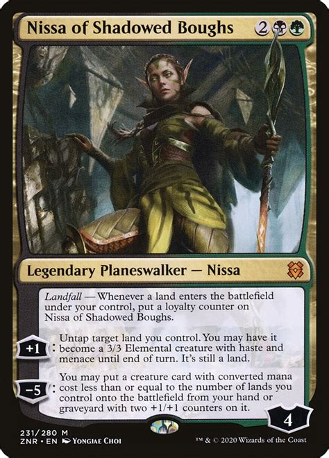 Nissa Of Shadowed Boughs Planeswalker Duel Deck Tcgplayer Infinite