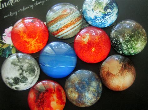 Planet Magnets 10 Space Magnets 1 Round Magnet Etsy