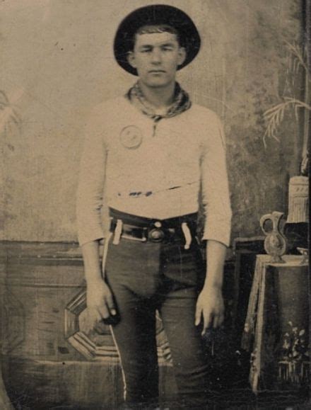 Young Cowboy 1870s Man Photo Vintage Men Pretty Boys