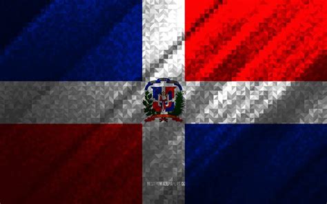 Scarica Sfondi Bandiera Della Repubblica Dominicana Astrazione