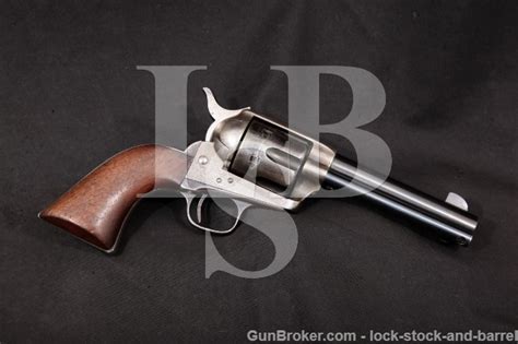 Colt 1873 Saa Early Black Powder Antique Revolver 2nd Year 4 34