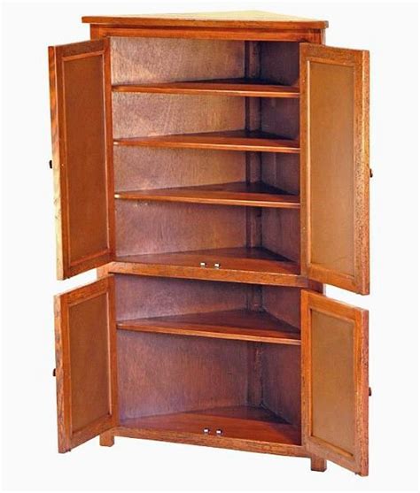 Tall Corner Cabinet With Copper Panels Ph