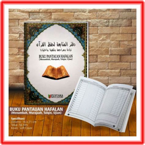 Jual Buku Pantauan Setoran Hafalan Al Quran Setoran Catatan Santri