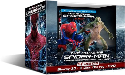 The Amazing Spider Man Limited Edition Four Disc Combo Blu Ray 3D