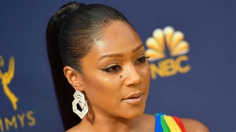 watch access hollywood interview tiffany haddish claps back at follower who asked if she was