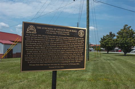 Felix Hall A Soldier Lynched At Fort Benning Is Remembered After 80