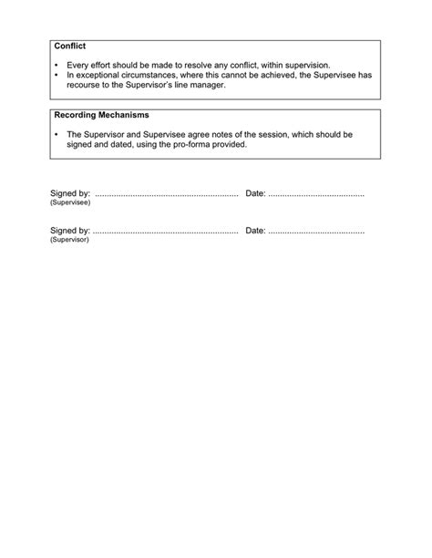 Supervision Contract Template In Word And Pdf Formats Page 3 Of 3