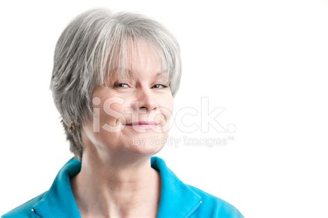 Smug Smiling Mature Woman Stock Photo Royalty Free Freeimages