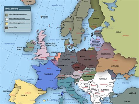 Karta Evrope Sa Drzavama Mapa Migracija U Evropi Interaktivno Al