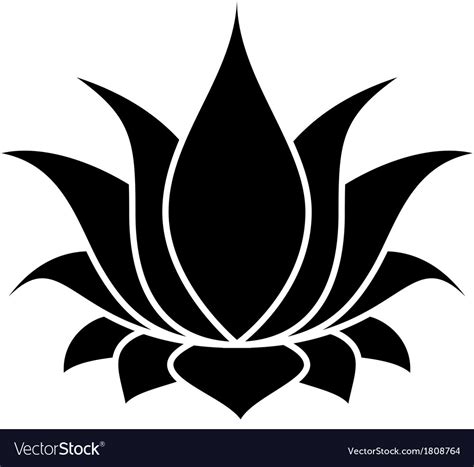 Lotus Flower Royalty Free Vector Image Vectorstock